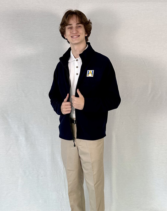 Navy Fleece Jacket